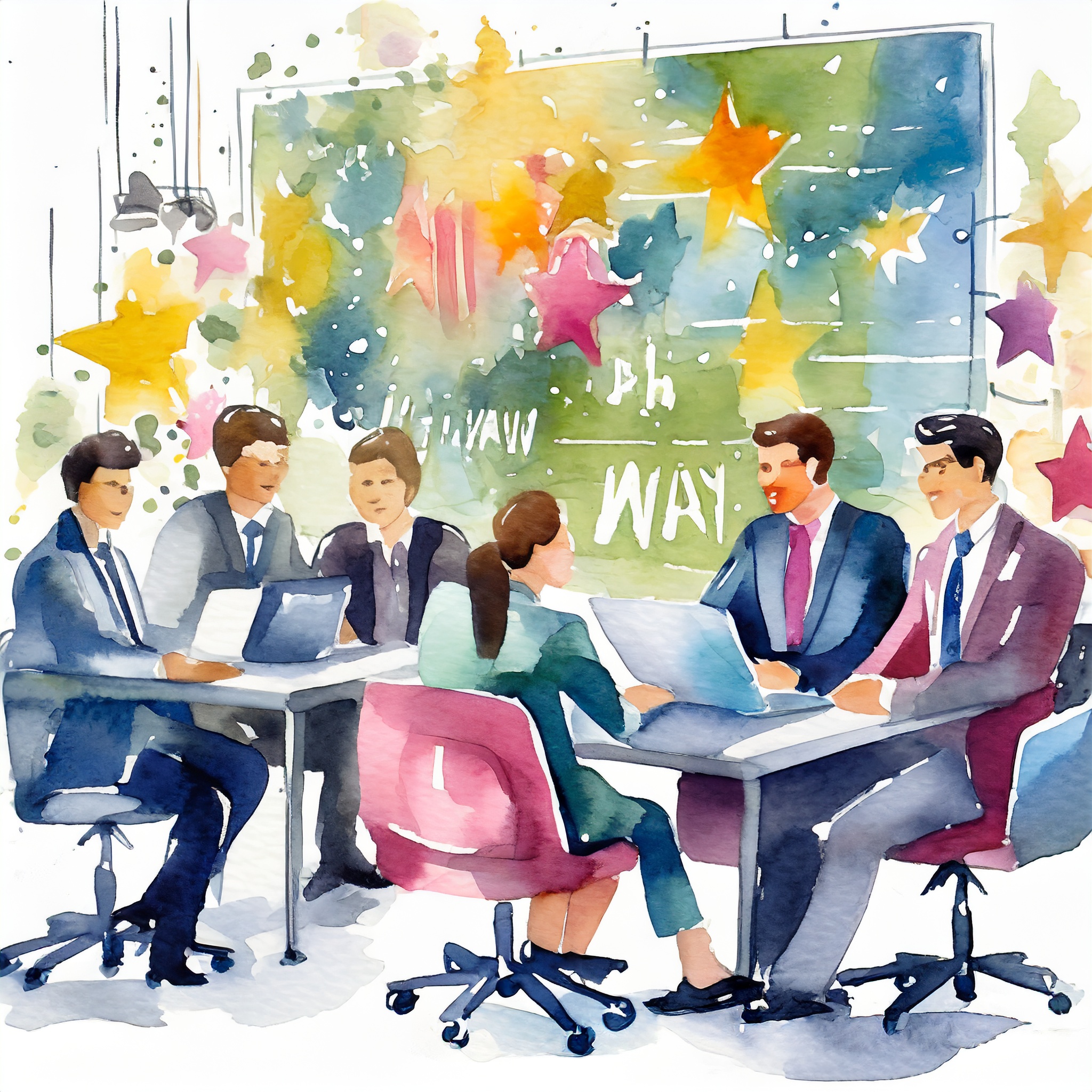 Dibujo de profesionales consulta y realizando reviews